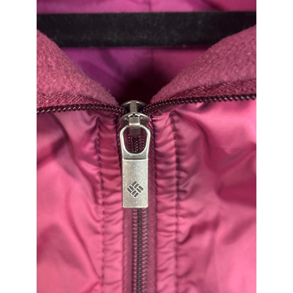 Columbia Womens Maroon Quilted Insulated Full Zip Vest Size Medium - Picture 6 of 8